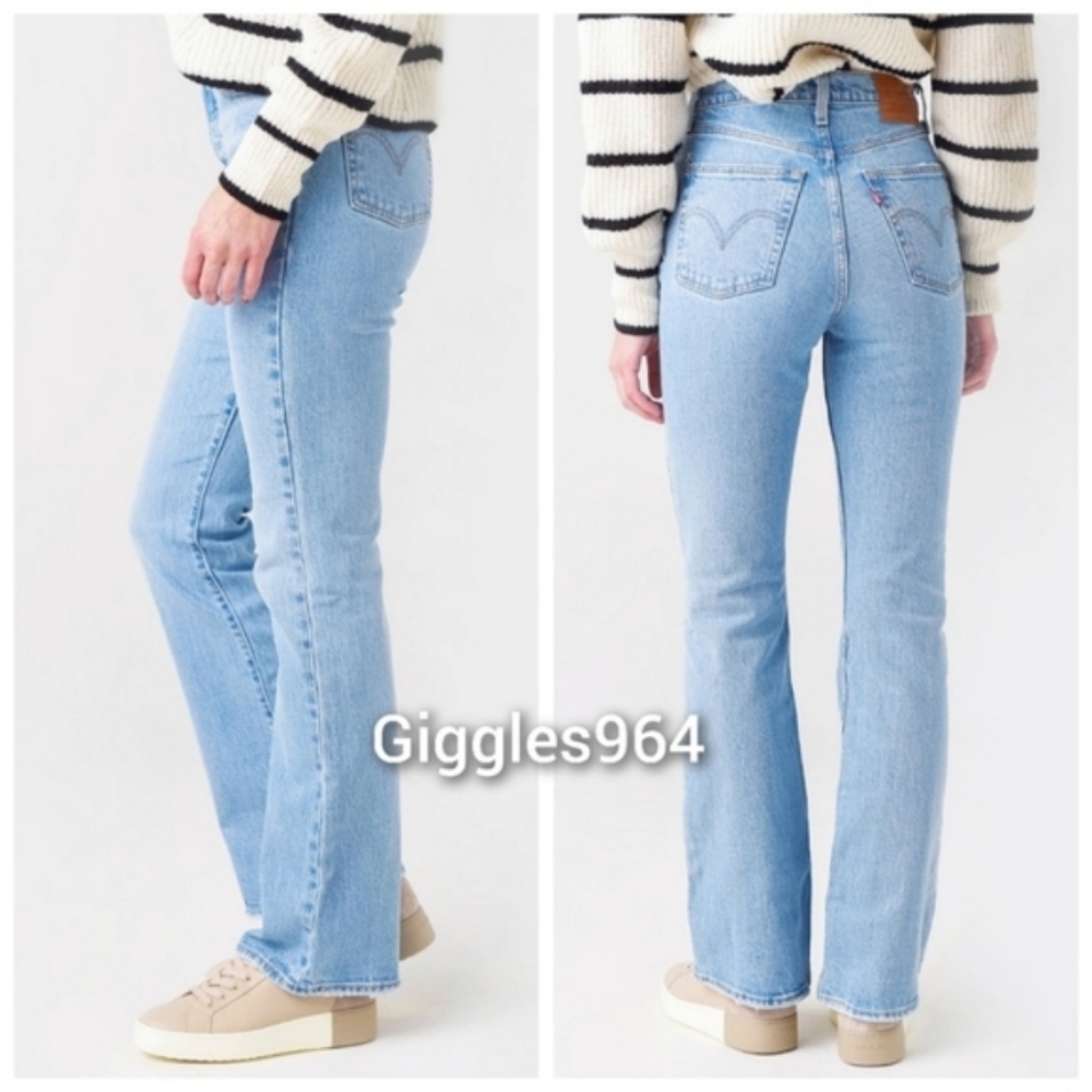 Levi's Ribcage High Rise Bootcut Jeans Samba Tango Light - Picture 6 of 10